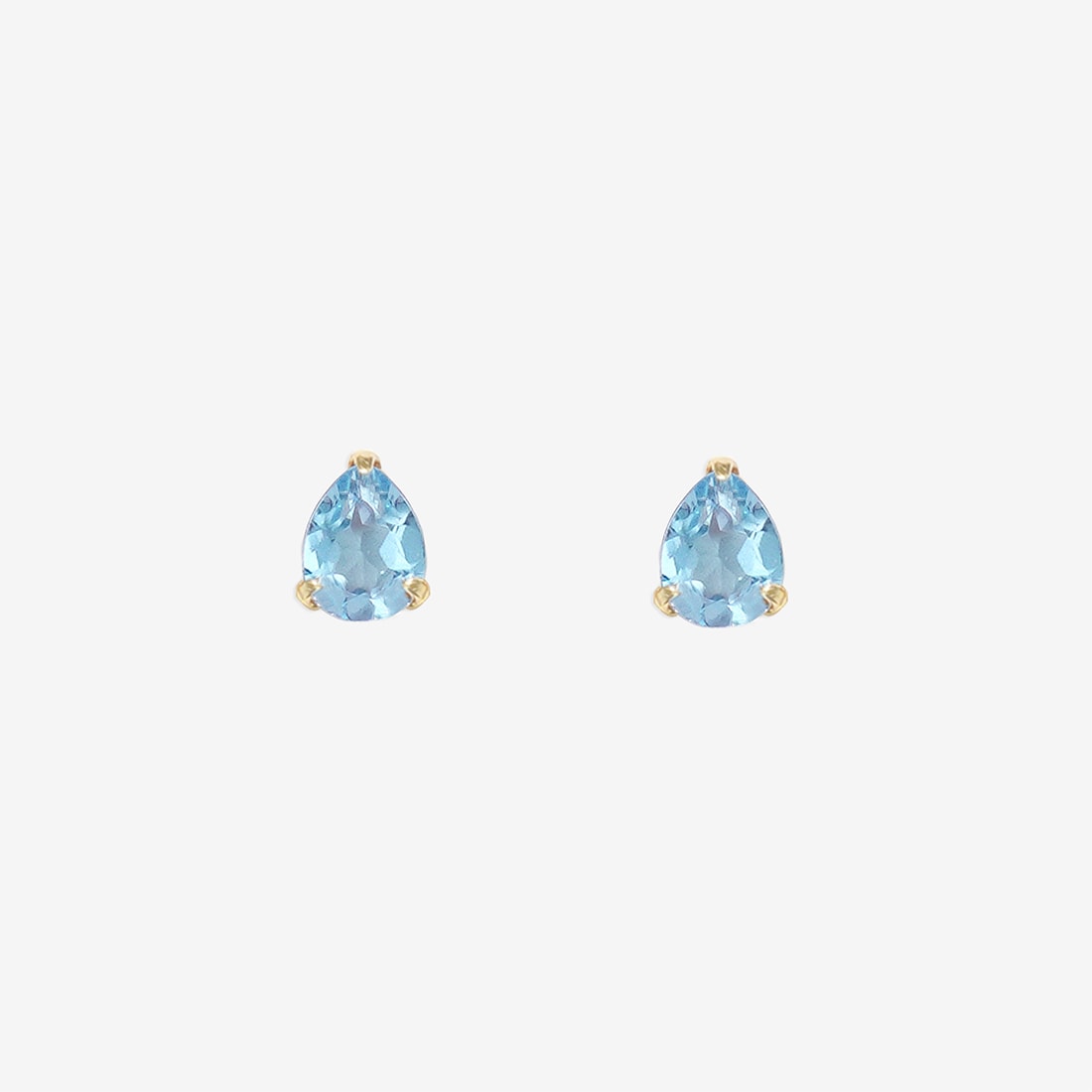 【WEB限定】11月誕生石 K10 イエローゴールド ブルートパーズ しずく ピアス／エステール（ESTELLE）
