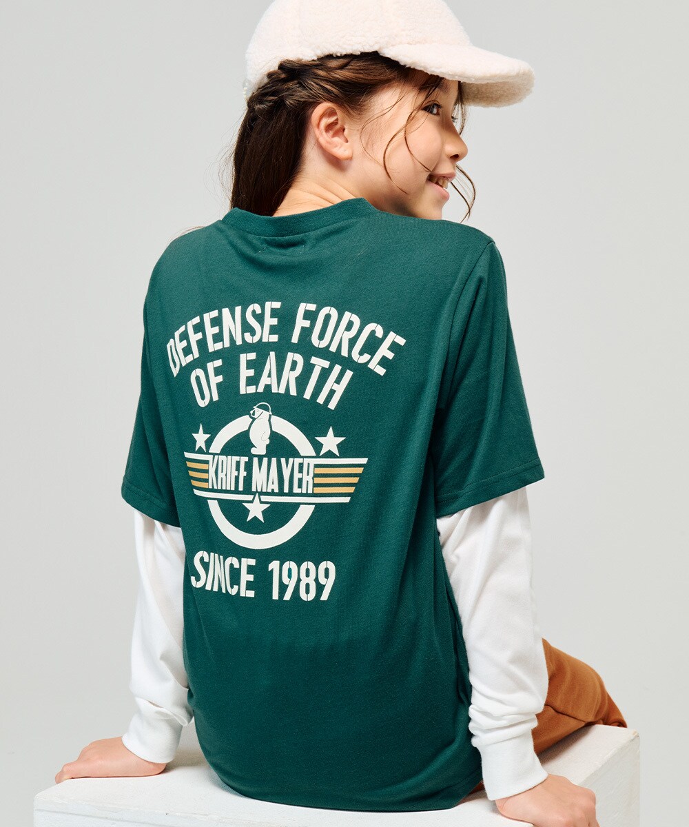 【保温性抜群で暖かい！】ぬくテク JOIN-Tシャツ 地球防衛軍 120cm〜170cm／クリフメイヤー（KRIFF MAYER）画像
