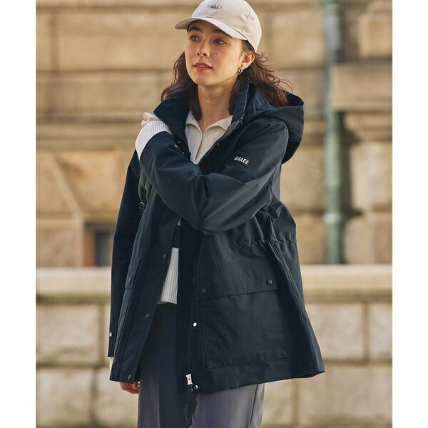 GORE-TEX 防風 雨合羽 透湿 2レイヤージャケット RP ボンネット脱着可／エーグル（AIGLE）