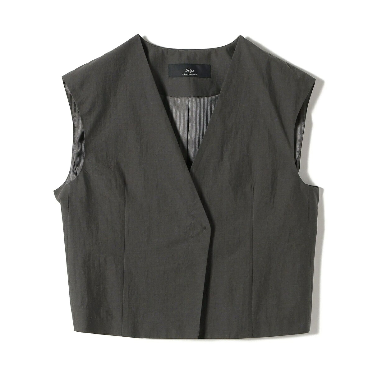 SHIPS Primary Navy Label:〈手洗い可能〉MANTECO ジレ／シップス（SHIPS）｜丸井（マルイ）店