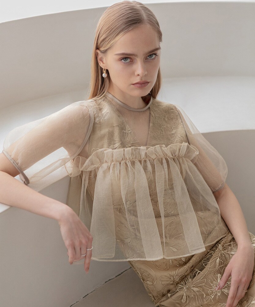 ローズペプラムIラインワンピースドレス Leja｜LEJA-ローズペプラムIラインワンピースドレス結婚式オケージョン