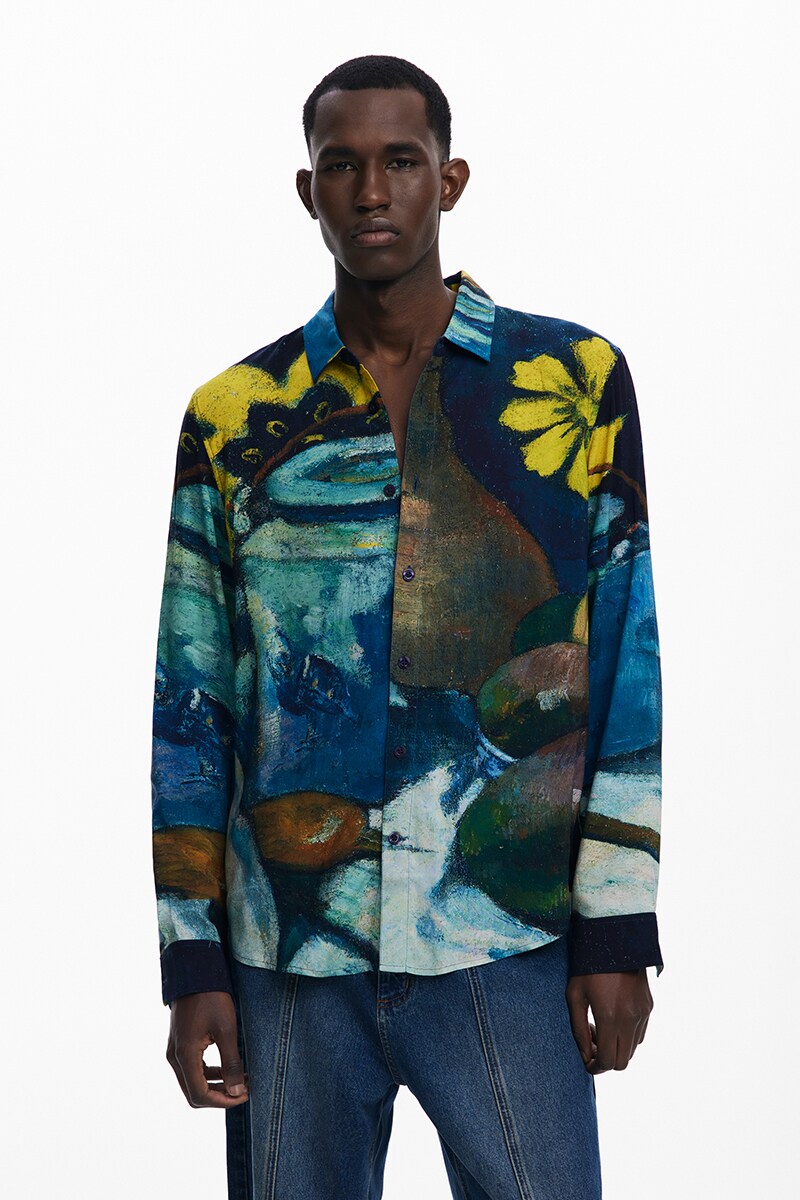 【5サイズ展開/XS/XL】アートデザイン長袖シャツ／デシグアル（Desigual）｜丸井（マルイ）店
