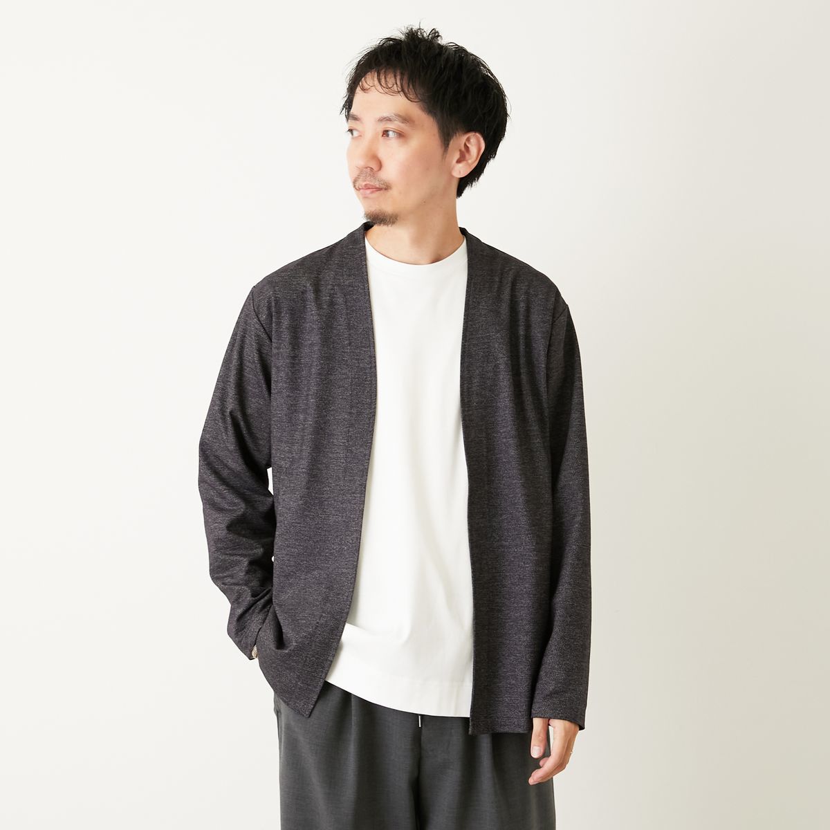 楽天市場】FAKE AS FLOWERS FAF | PEARL CARDIGAN (BLUE) 襟付き
