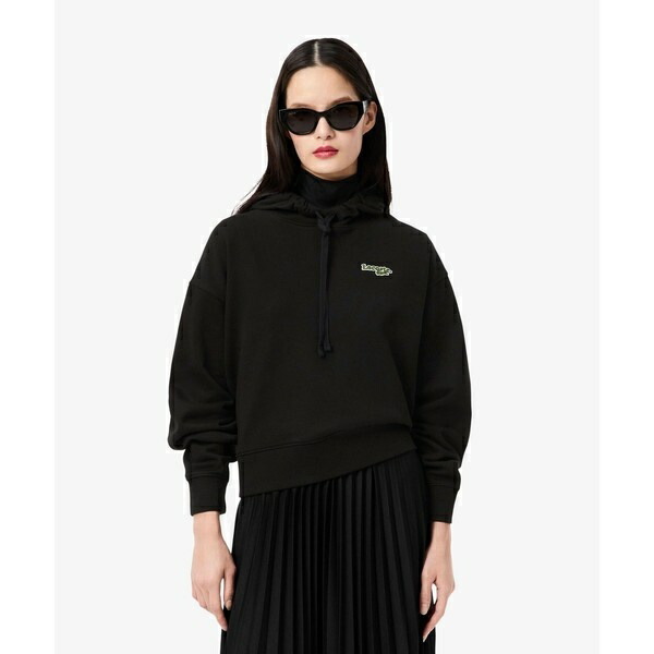 名まえ＆ワニロゴパッチスウェットフーディー／ラコステ（LACOSTE） トップス-レディースファッション-パーカー