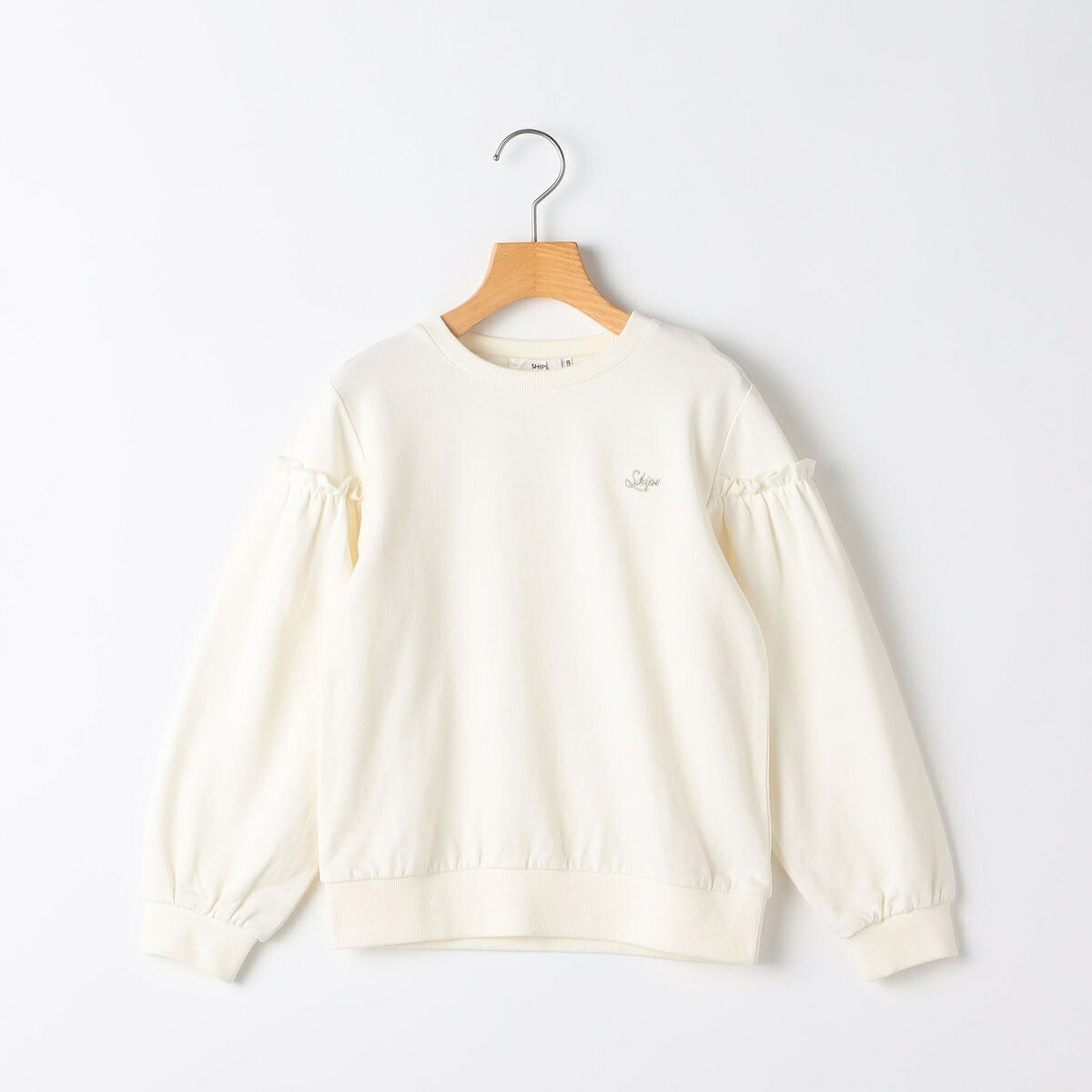 SHIPS KIDS:140～150cm / フリルスリーブ スウェット／シップス（SHIPS）