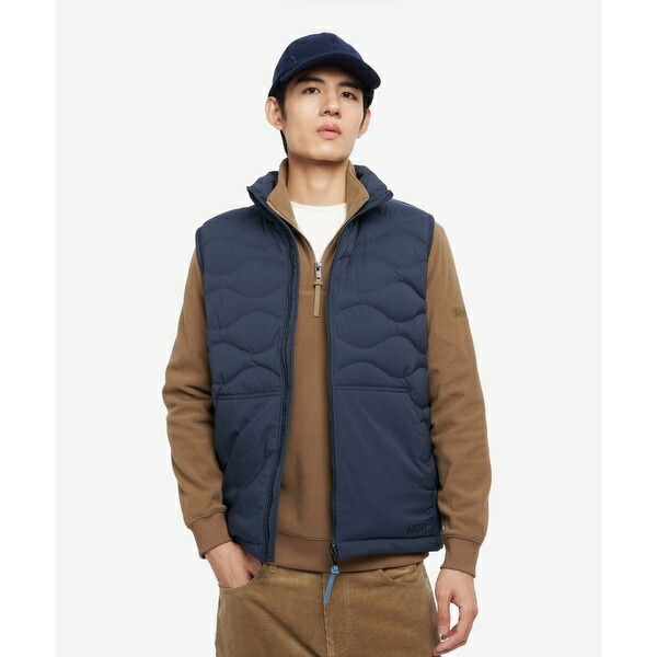 撥水 キルティング ジップアップダウンベスト／エーグル（AIGLE）