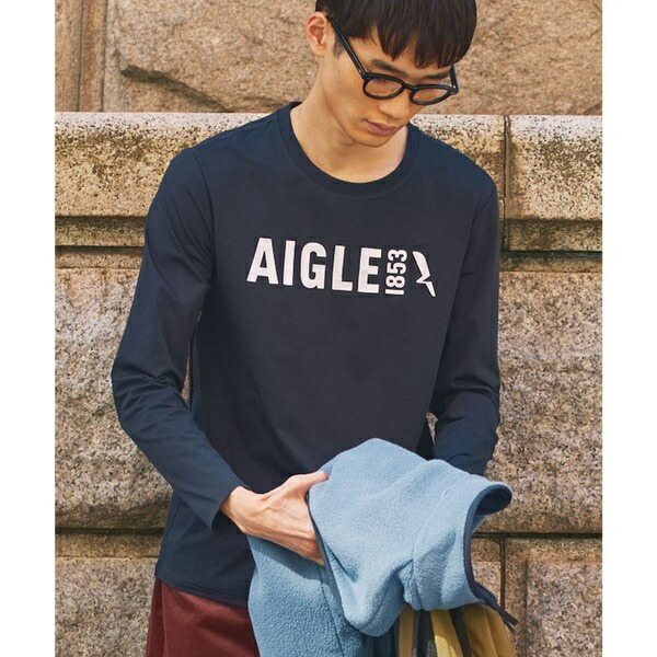 UVカット ロングスリーブロゴTシャツ RP／エーグル（AIGLE）