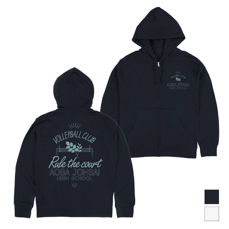 ご機嫌キュー!!_M大いさ_緑城西上級高等学校排球部 ジップパーカー/NAVY／colleize（colleize） 日用品雑貨・文房具・手芸-その他