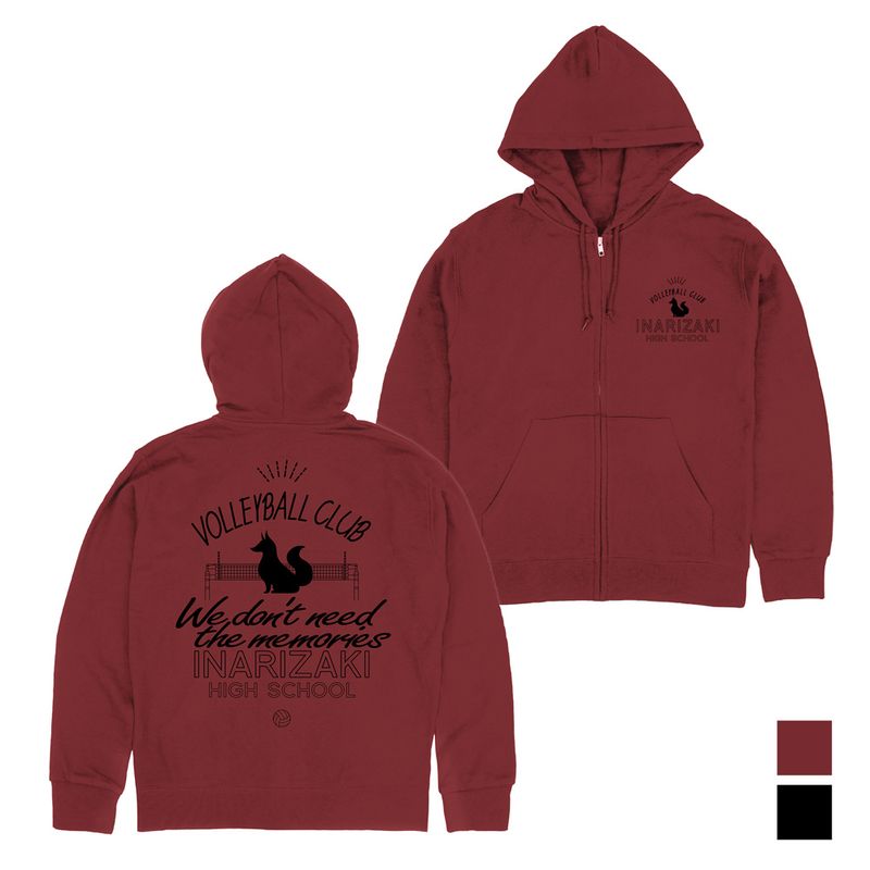 ご機嫌キュー!!_M大いさ_稲荷崎上級高等学校排球部 ジップパーカー/BURGUNDY／colleize（colleize） その他-日用品雑貨・文房具・手芸