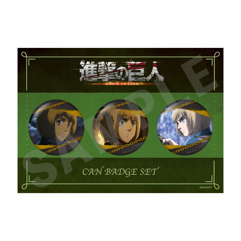進撃の巨人 アニーク ホログラム缶バッジ エレン ミカサ 5セット 進撃の巨人 アニーク ホログラム缶バッジ エレン ミカサ 5セット