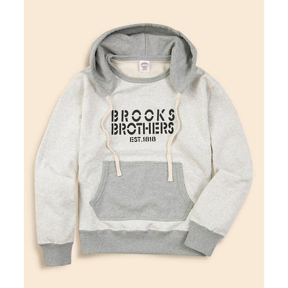 コットンフレンチテリー ステンシルロゴタイプ アフターフーデッド トレーナー／ブルックスブラザーズ（Brooks Brothers）