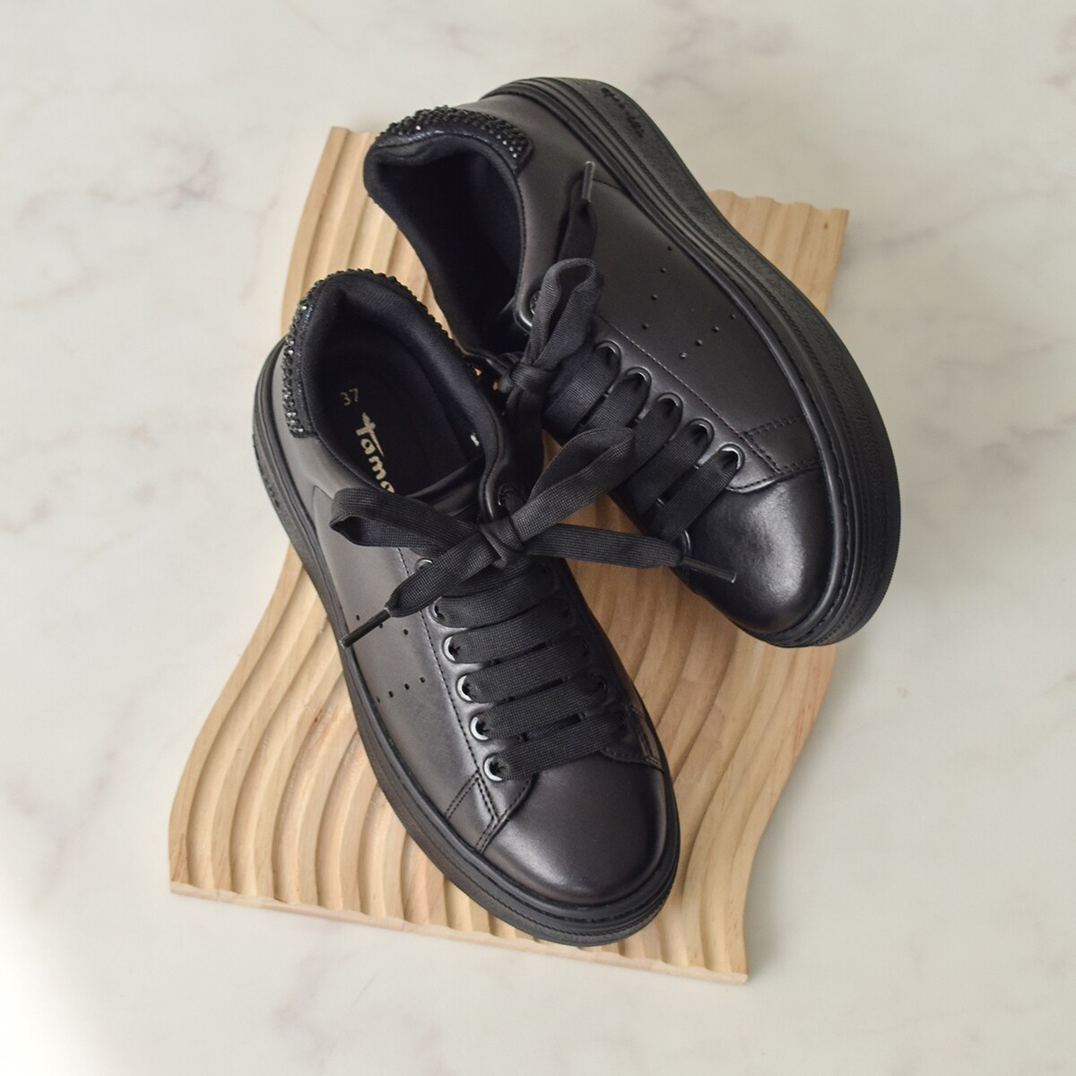 Tamaris◆5.5cmヒール◆厚底フラットスニーカー／タマリス（TAMARIS）