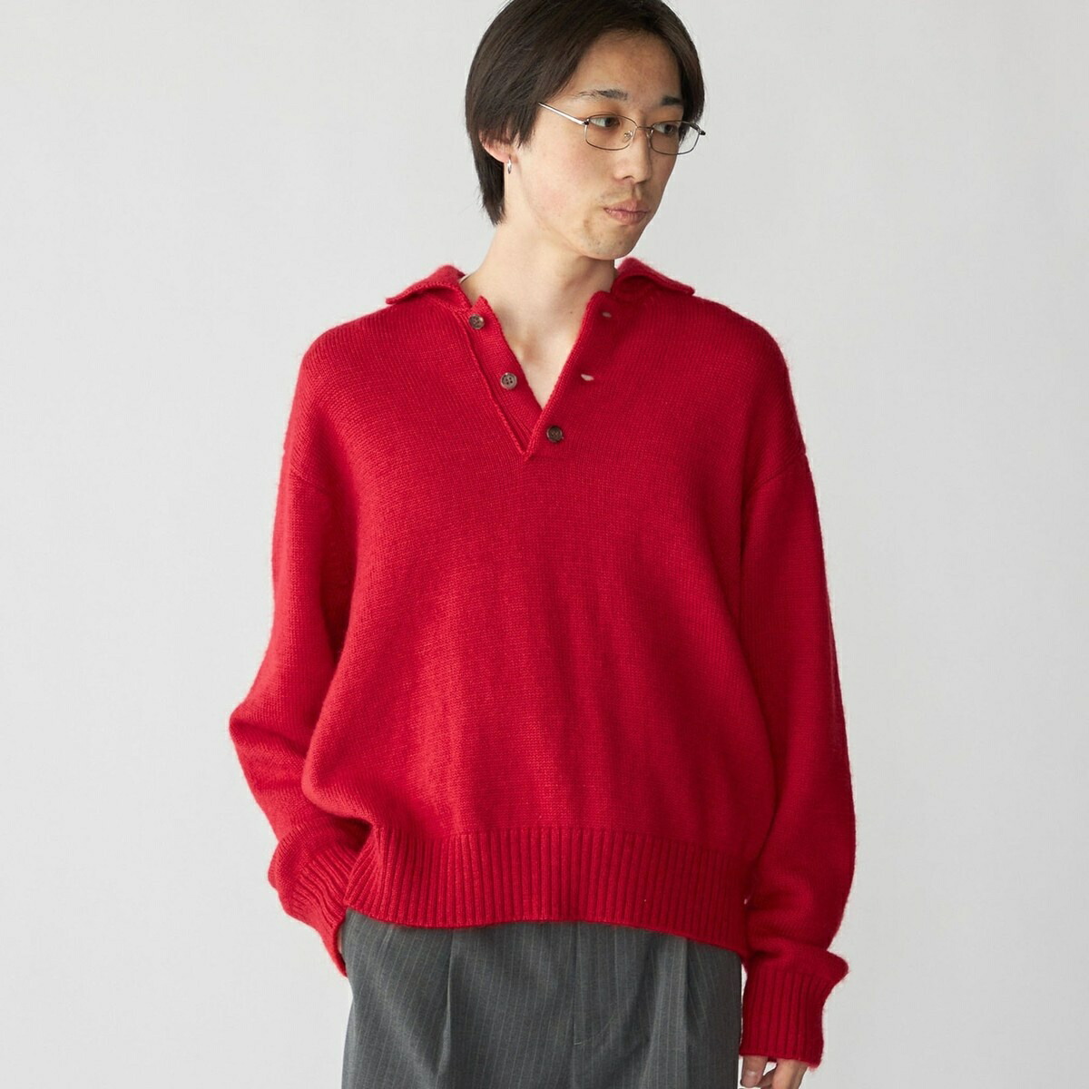 【City Ambient Products別注】tone: POLO SWEATER／シップス（SHIPS）