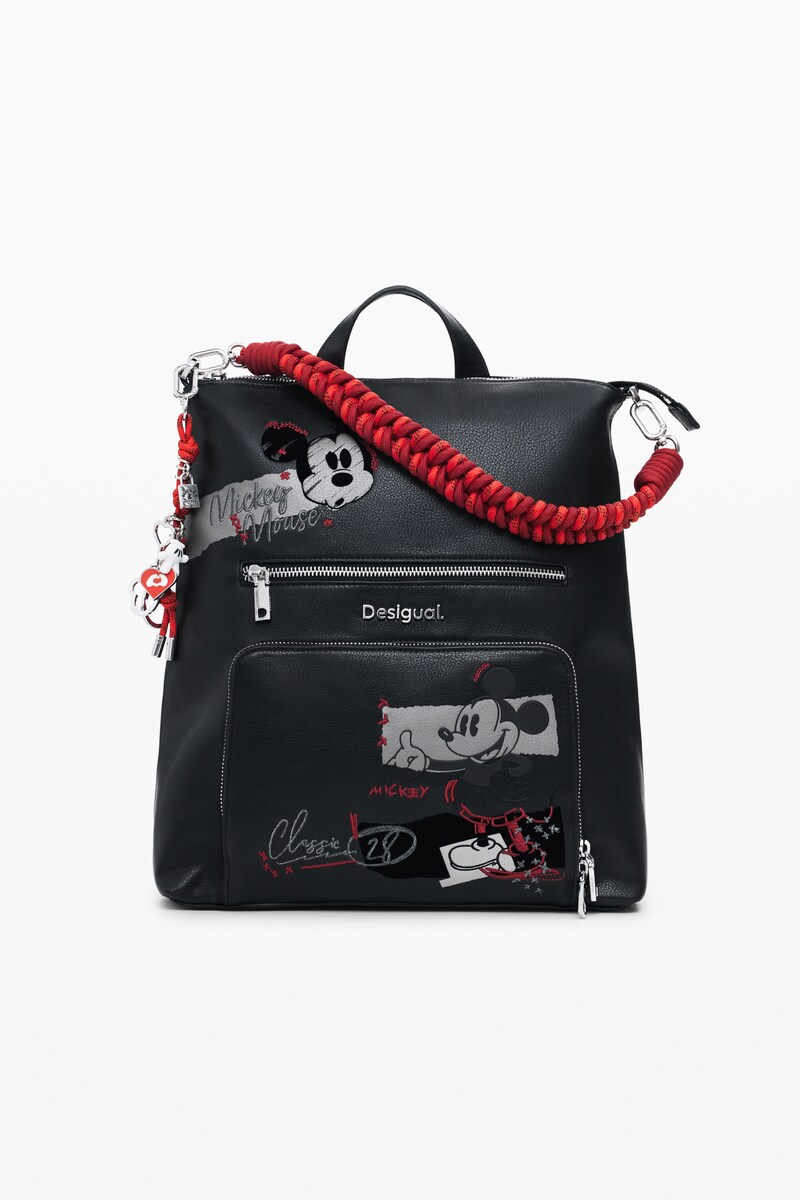 ミッキーマウスのフェイクレザーバックパック／デシグアル（Desigual）