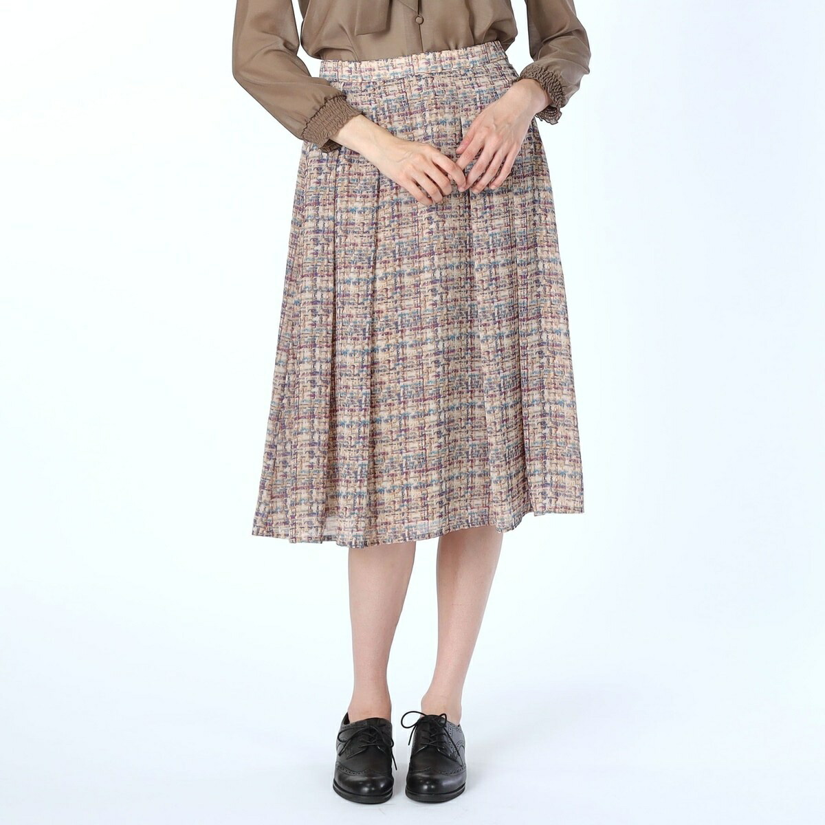 ツイードプリントスカート／スキャパ（SCAPA） 24,640円