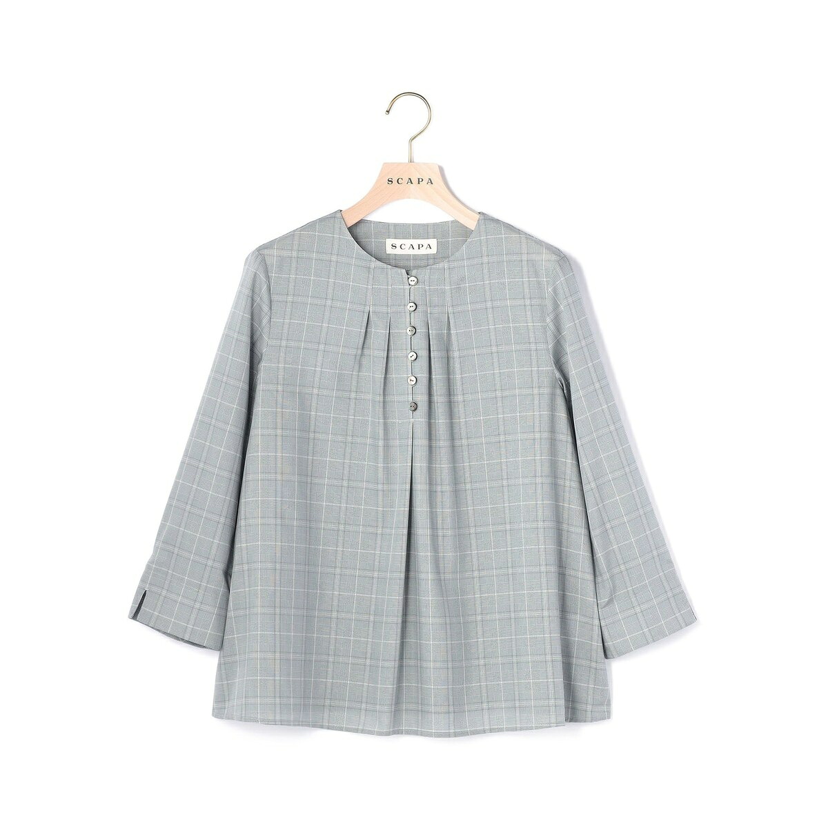 ライトグレンチェックブラウス/スキャパ(SCAPA)|丸井(マルイ)店