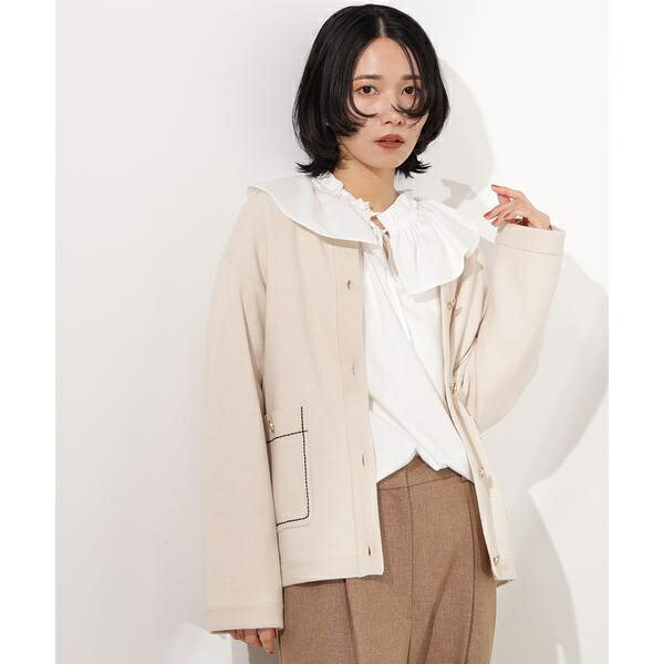 ミドル丈ニットジャケット／エヌ ナチュラルビューティーベーシック（N.Natural Beauty Basic*）
