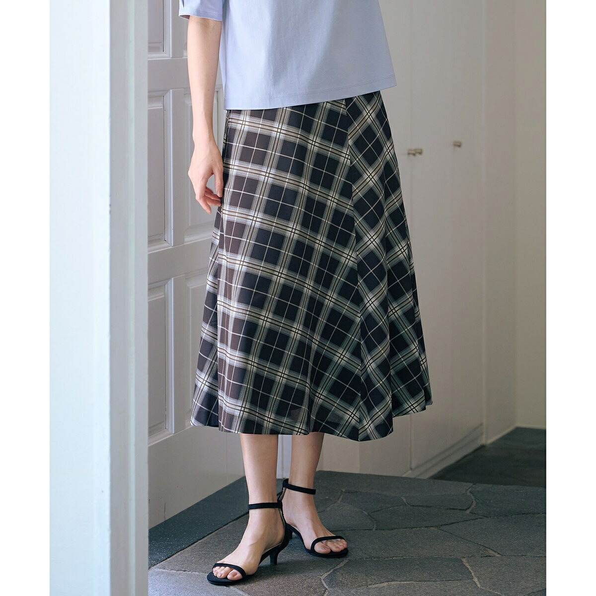 【WEB制限事項色合いあり・洗える】SOFT SHEER 読み合わせる 太陽面爆発 スコート／Ｊ押しつける（J.PRESS） ボトムス-スカート