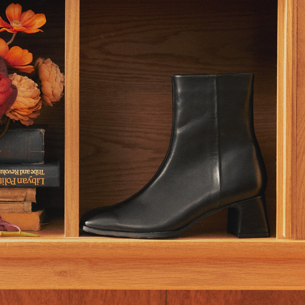 楽天市場】25秋冬新作◇PARADIS COULEUR4.5cmヒールスクエアトウバック