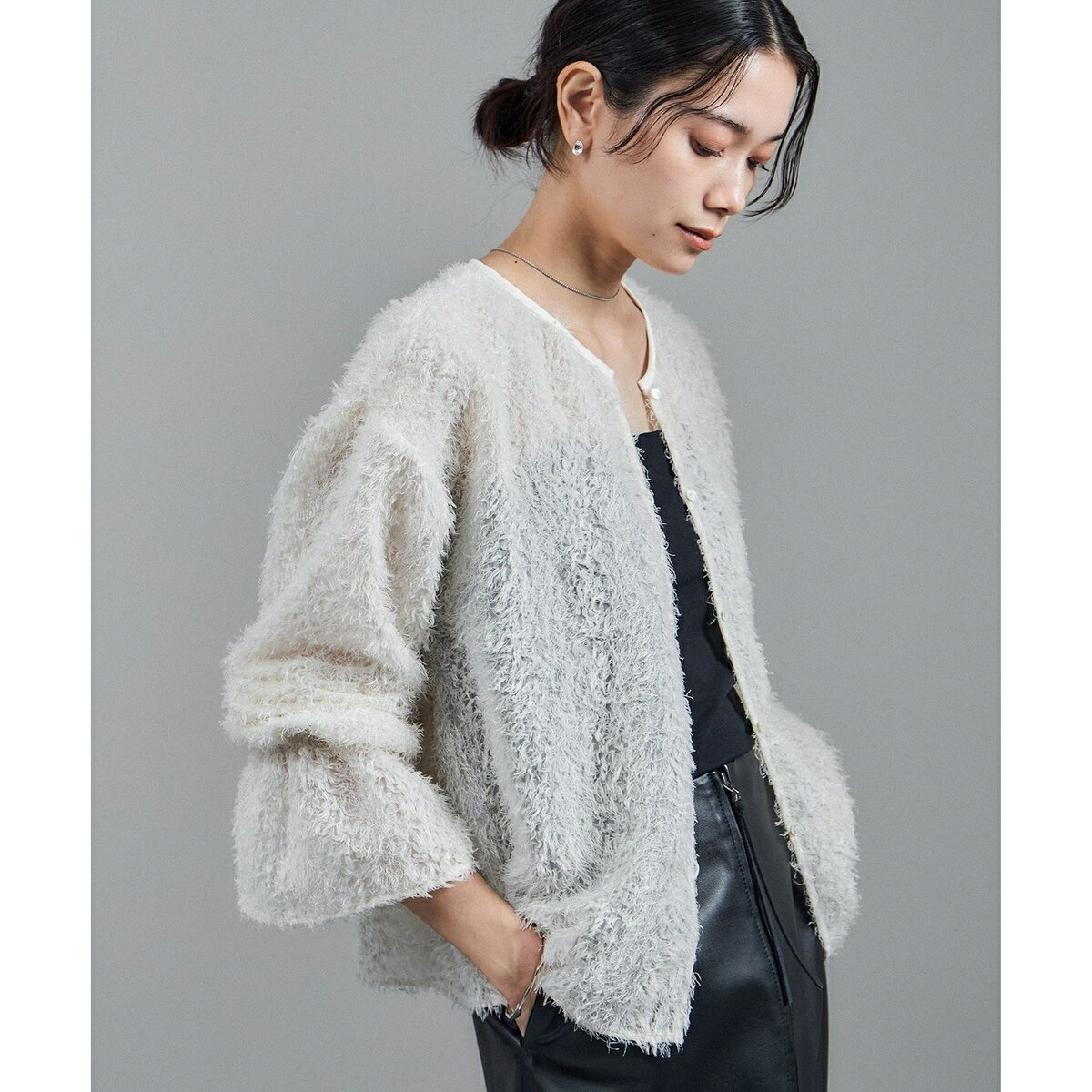 【WEB限定】2WAYレイユールジャガードブラウス/サロン アダム エ ロペ(SALON adam et rope' )
