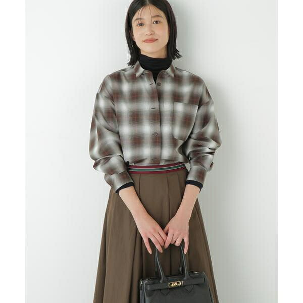 ◆オンブレーチェックオーバーシャツ／ヒューマンウーマン（human woman） 7,722円