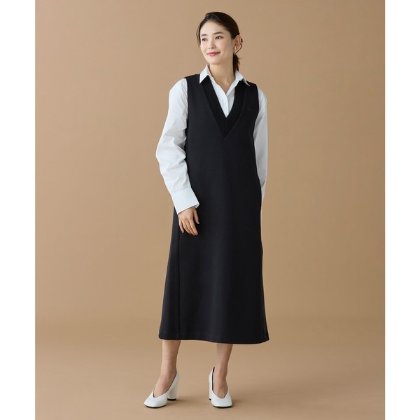 ダンボールジャージニット ジャンパードレス / ジャンパースカート/ラコステ(LACOSTE)|丸井(マルイ)店