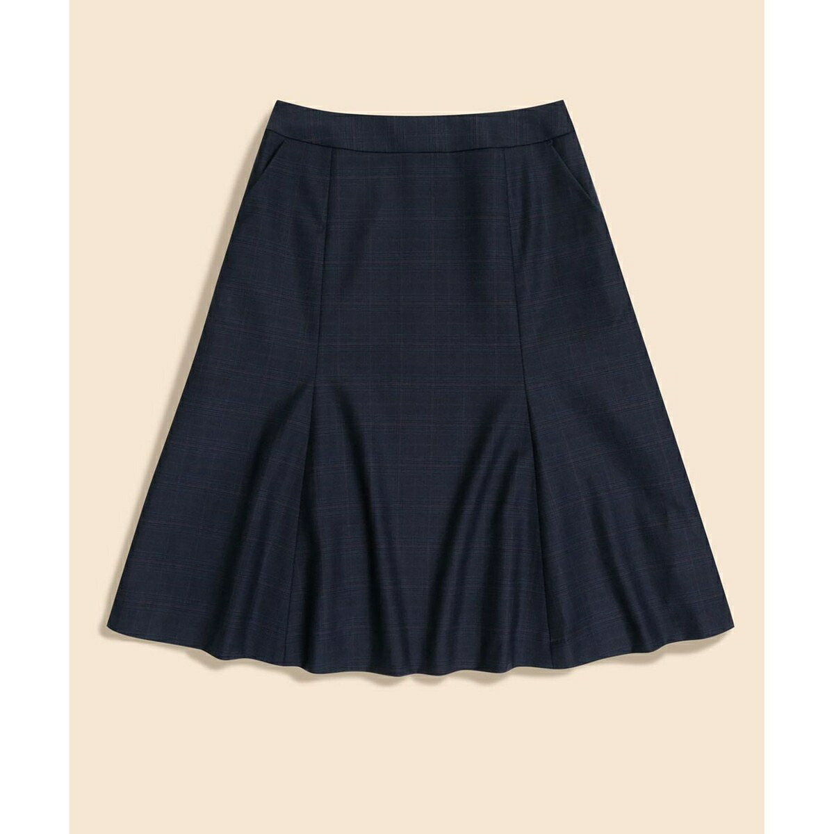 ウール グレンチェック フレアスカート セレモニー／ブルックスブラザーズ（Brooks Brothers）