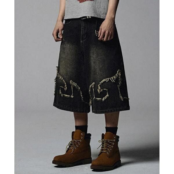 NOT4NERD／ノットフォーナード／FLAME DENIM SHORTS／エルエイチピー（LHP）