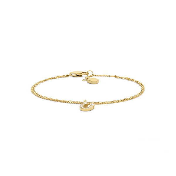 フォッシル アクセサリー レディース ブレスレット ゴールド JF04907710／フォッシル（FOSSIL）
