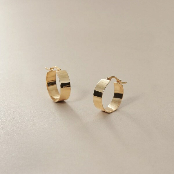 K10平板 フープピアス／ココシュニック（COCOSHNIK）
