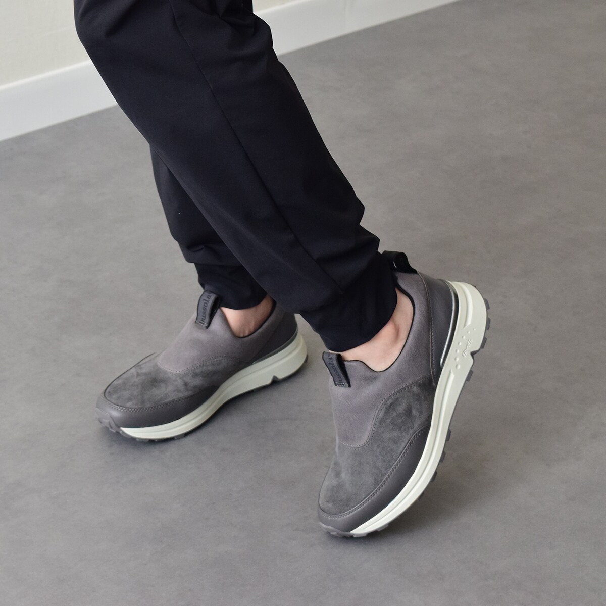bussola◆4.5cmヒール◆撥水ストレッチスリッポンスニーカー／ブソラ（bussola）
