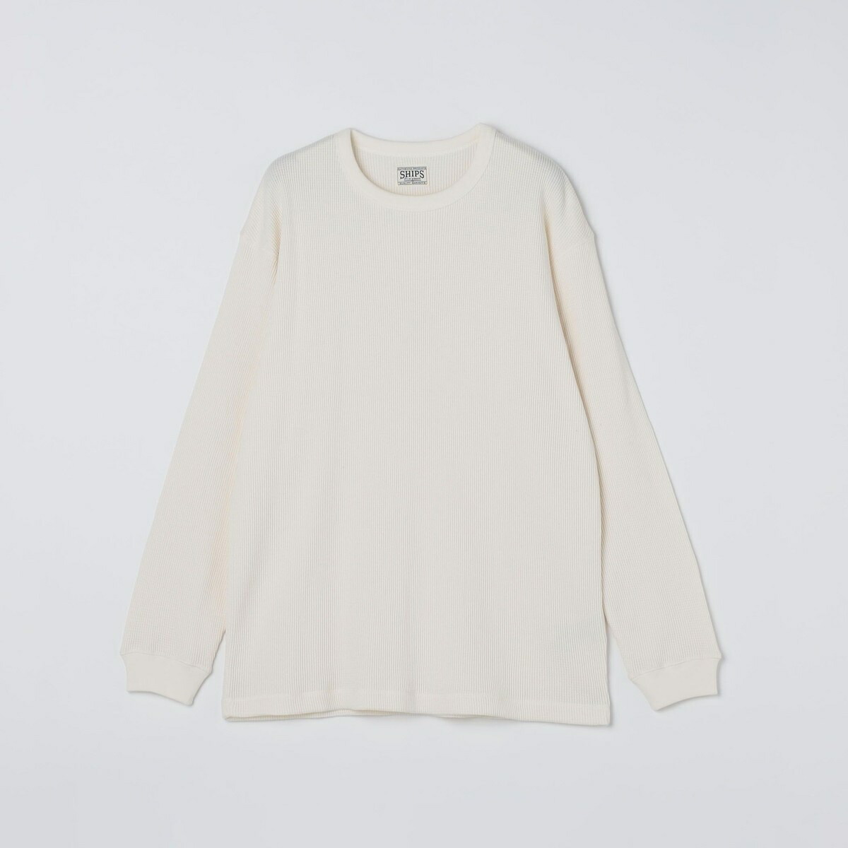 SHIPS: AUTHENTIC ベーシック ワッフル ロングスリーブ Tシャツ／シップス（SHIPS）