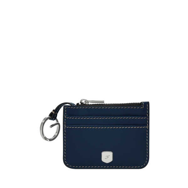 フォッシル カード入れ レディース レザー ブルー SL10078545／フォッシル（FOSSIL）