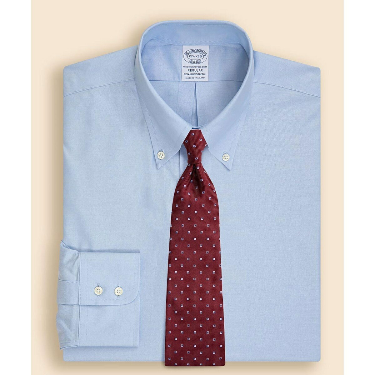 ノン鉄 スーピマコットンストレッチ フレンチプラケット お召しものプルオーバー Regular Fit／ブルックスブラザーズ（Brooks Brothers）