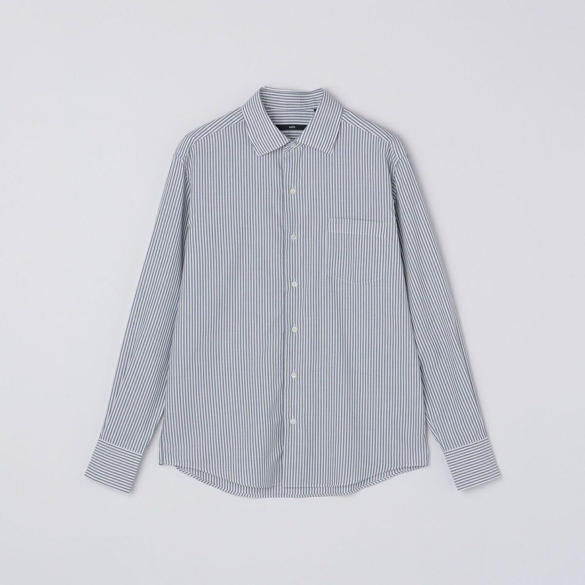 SHIPS: SMOOTH TEX ワイドカラー シャツ／シップス（SHIPS）