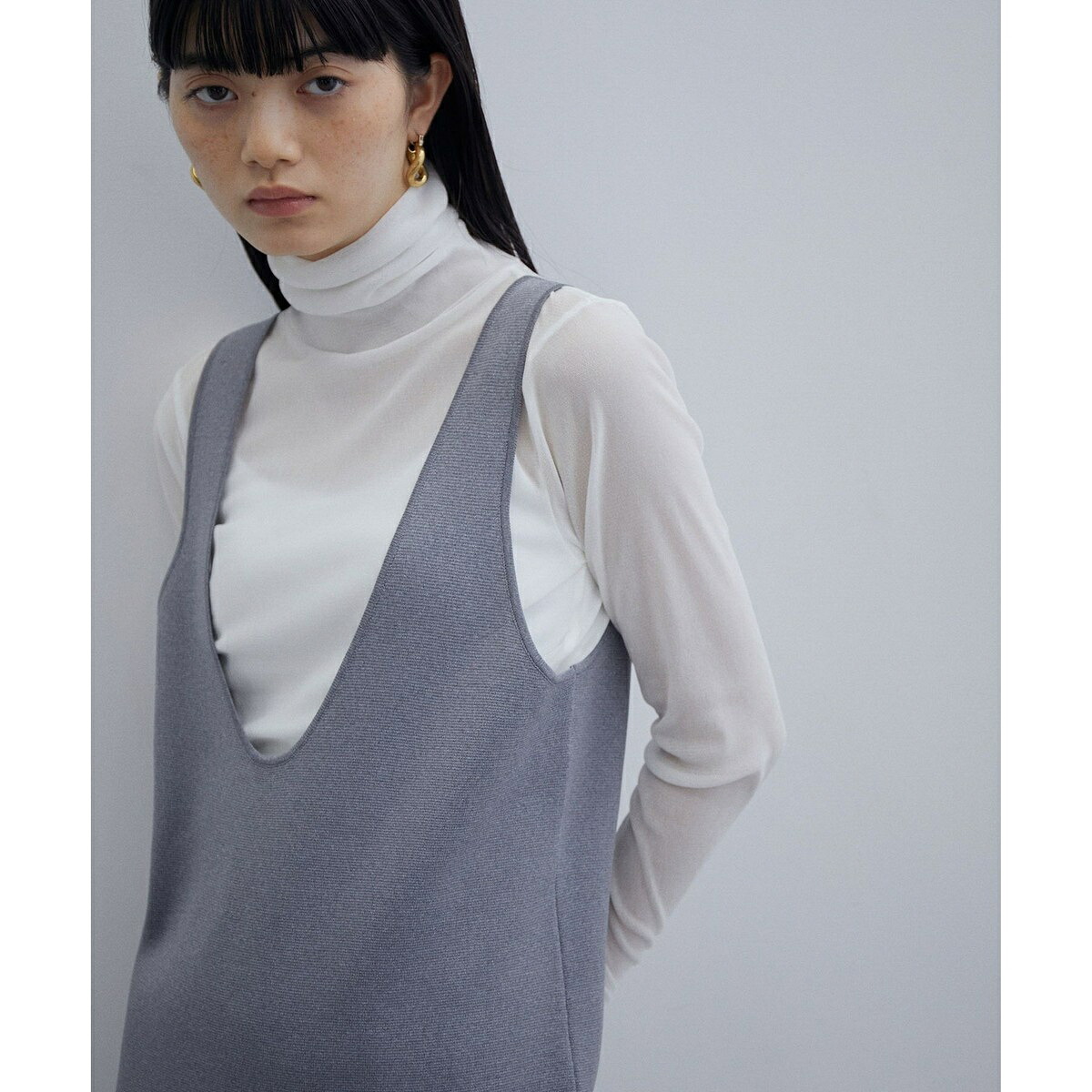 フロッキーチュールタートルネックプルオーバー／アダムエロペ（ADAM ET ROPE'）｜丸井（マルイ）店 9,900円