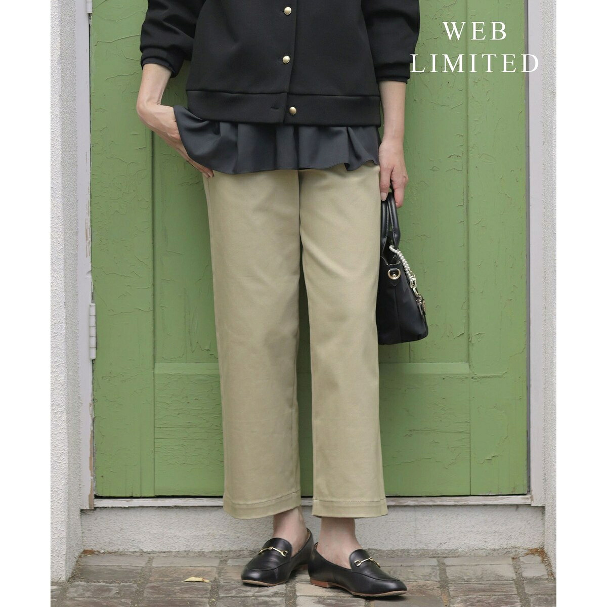 【WEB限定カラーあり】ハイパワーデニムツイル ワイドパンツ／Ｊプレス（J.PRESS）