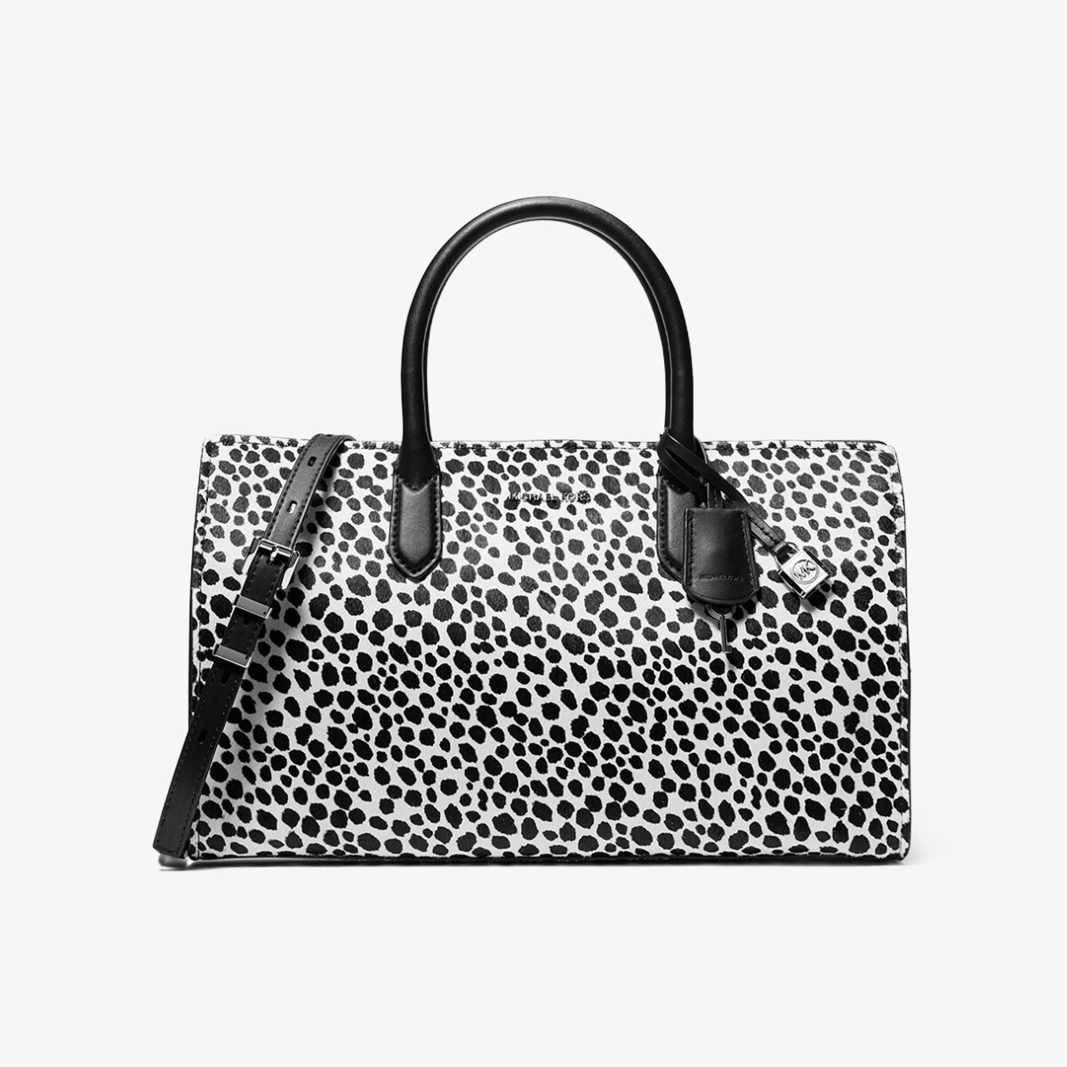 SCARLETT チータープリント カーフヘア サッチェル ミディアム／マイケル・コース（Michael Kors）