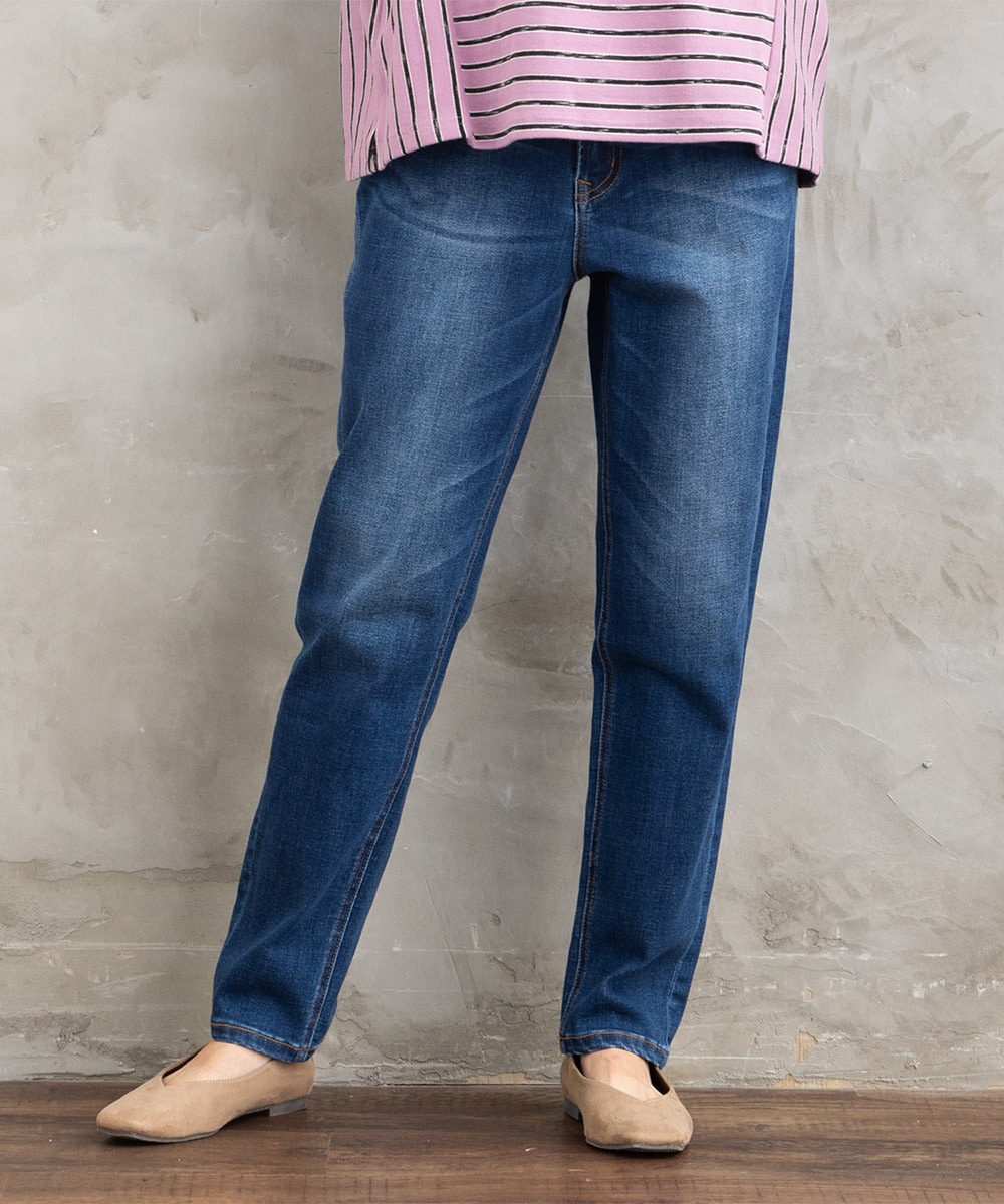 【大きいサイズ】21号・23号 London Denim [30th]ストレートデニムパンツ／サブストリート（sab street）