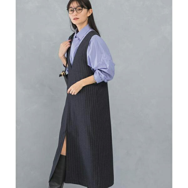 ディープVネックストライプワンピース／アーバンリサーチ ロッソ（URBAN RESEARCH ROSSO）｜丸井（マルイ）店 6,952円