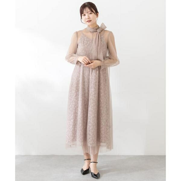 アーバンリサーチ ロッソ（URBAN RESEARCH ROSSO）/kaene　ラメミックスステッチレースドレス 楽天市場】kaene ラメミックスステッチレースドレス／アーバンリサーチ