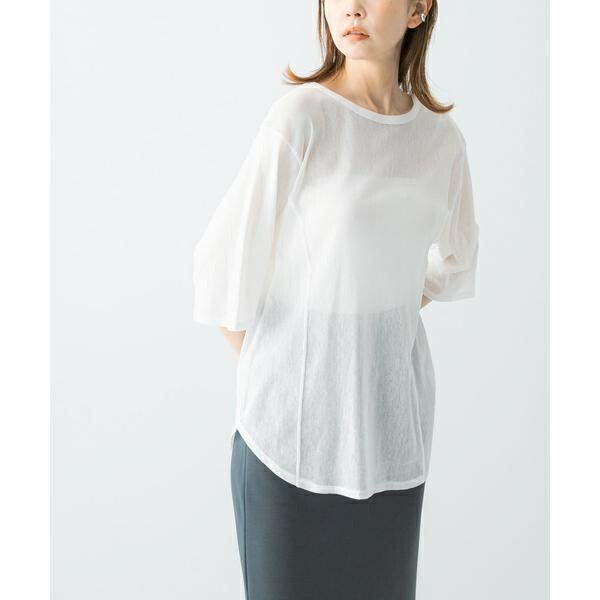 YENN COTTON TULLE T-SHIRTS/アーバンリサーチ ロッソ(URBAN RESEARCH ROSSO)