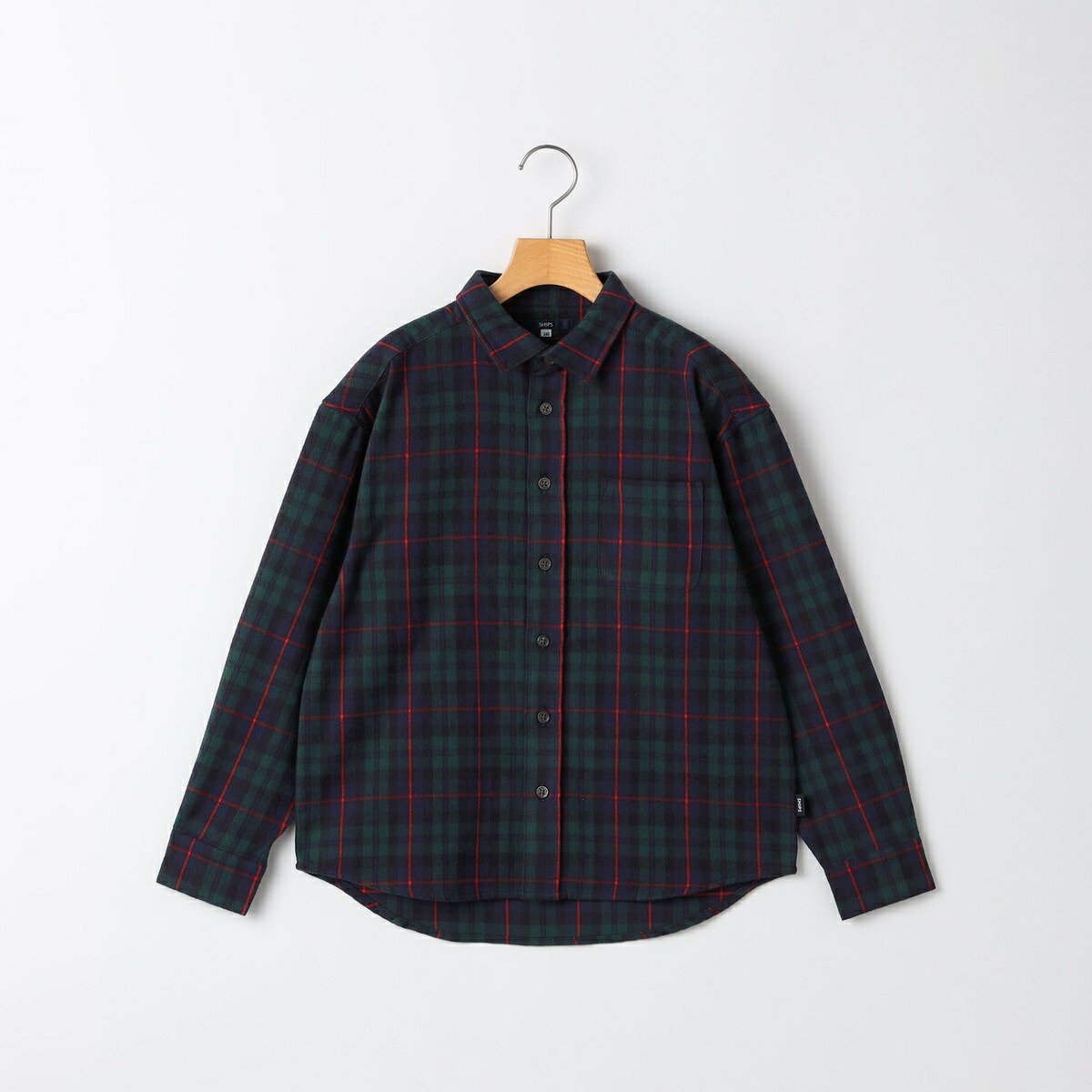 SHIPS KIDS:140～160cm / ネル チェック シャツ／シップス（SHIPS）