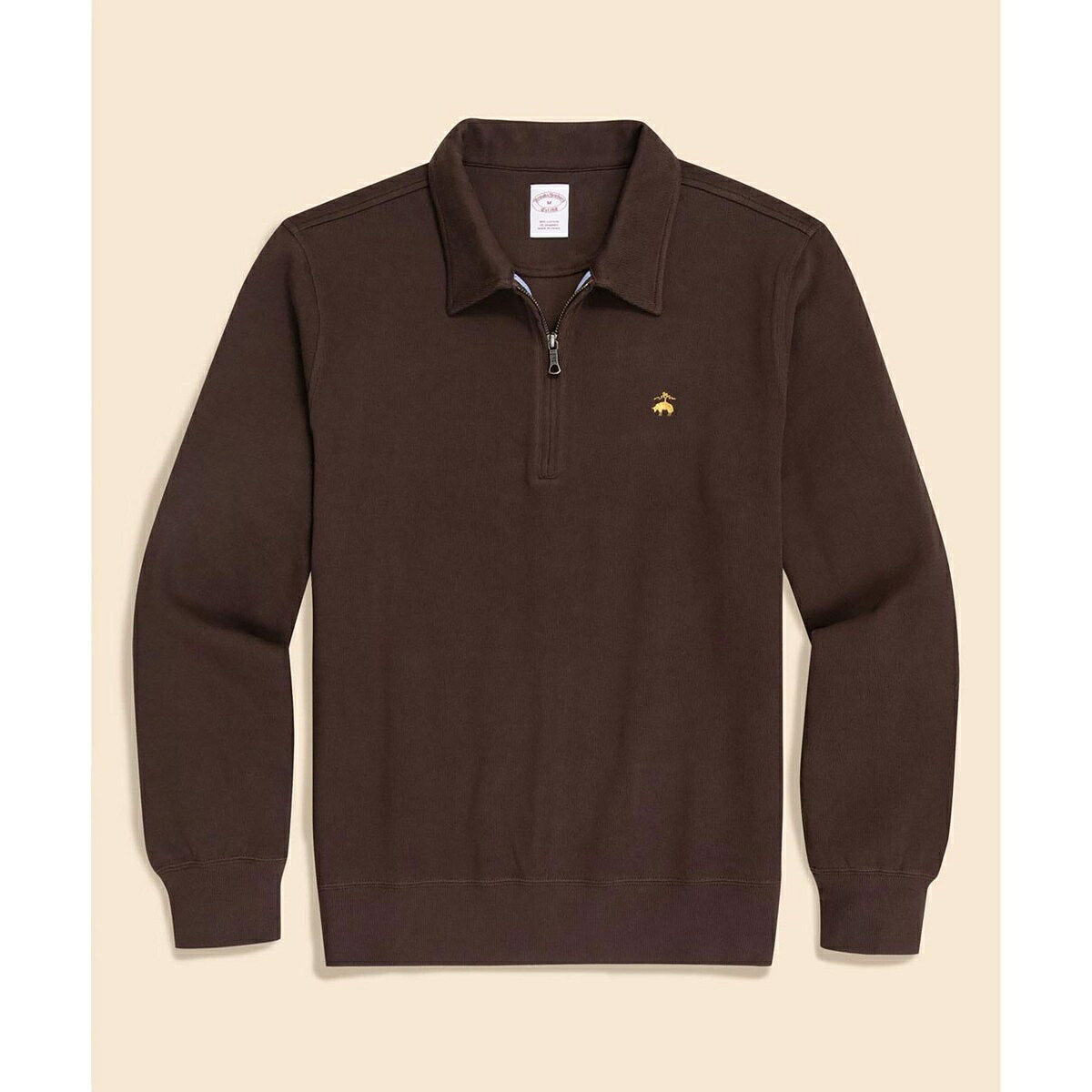 綿織物プルオーバー GFロゴタイプ ハーフジップカラー ティーシャツ／ブルックスブラザーズ（Brooks Brothers）