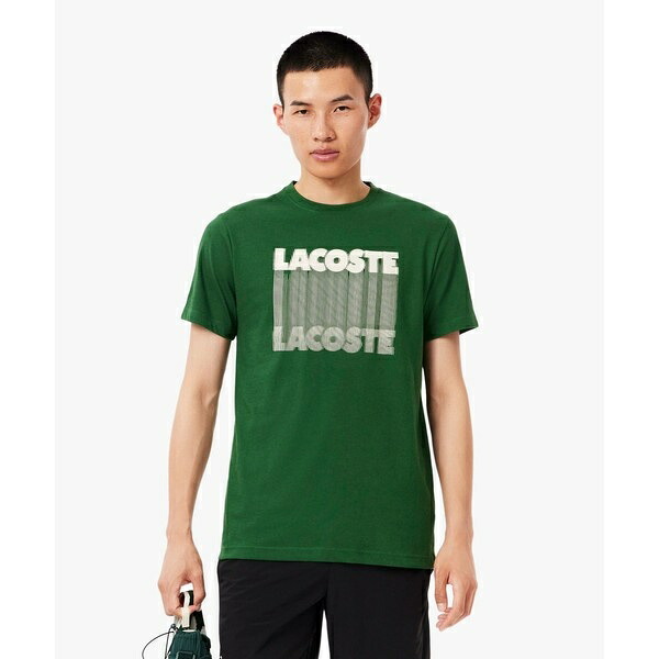 グラフィカルブランドネームロゴウルトラドライTシャツ／ラコステ（LACOSTE）
