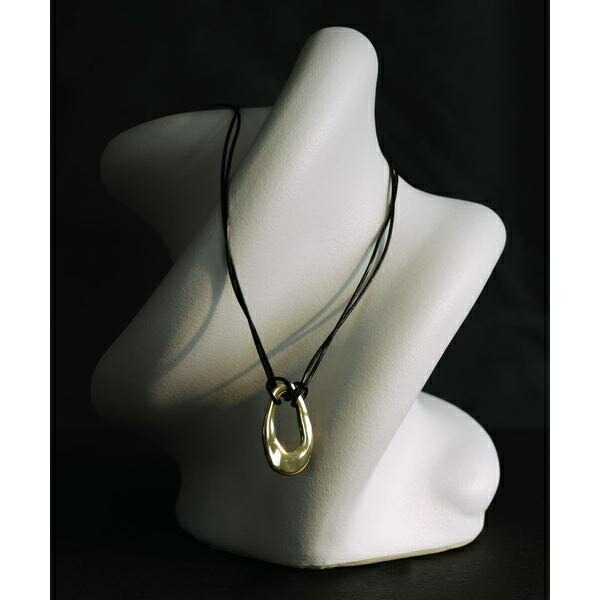 SMELLY so’　oval plate cord necklace／スメリー（SMELLY）