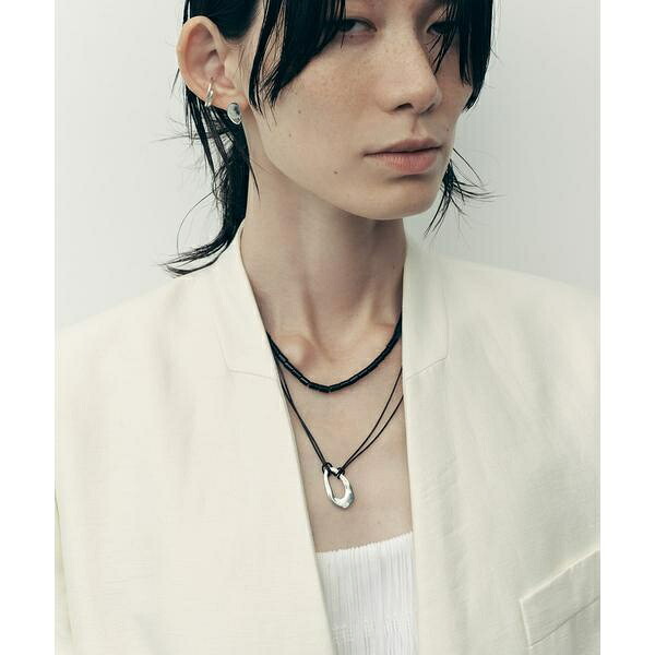 SMELLY so’　oval plate cord necklace／スメリー（SMELLY）