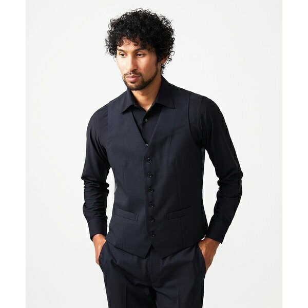 【セットアップ】チェック柄ベスト／ミッシェルクランオム（MICHEL KLEIN HOMME）