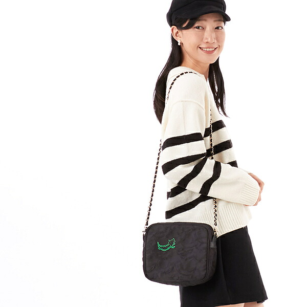 【tsumori chisato CARRY】 なみねこししゅう ショルダーバッグ ミニボストン／ツモリチサト キャリー（tsumori chisato CARRY） 19,800円