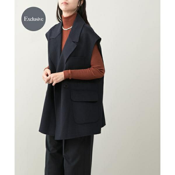 『一部別注カラー』YENN　DOUBLE FACE VEST JACKET／アーバンリサーチ ロッソ（URBAN RESEARCH ROSSO） 20,513円